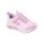 30-as Skechers villogós lány sportcipő, szivárványos színekkel, rózsaszín