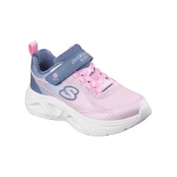   27-es Skechers villogós lány sportcipő, rózsaszín/szürke