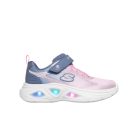 28-as Skechers villogós lány sportcipő, rózsaszín/szürke
