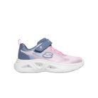 28-as Skechers villogós lány sportcipő, rózsaszín/szürke