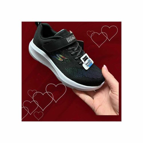 32-es Skechers lány sportcipő - Go Run Elevate - Ombre Sprint, színátmenetes fekete