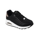 39,5-es Skechers lány/női Uno sportcipő, fekete