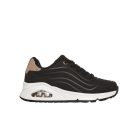 39,5-es Skechers lány/női Uno sportcipő, fekete