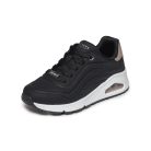 39,5-es Skechers lány/női Uno sportcipő, fekete