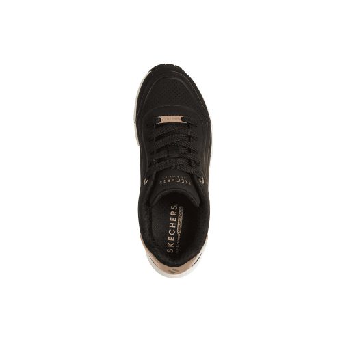 39,5-es Skechers lány/női Uno sportcipő, fekete