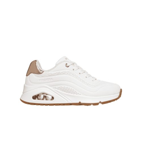 39,5-es Skechers lány/női Uno sportcipő, fehér