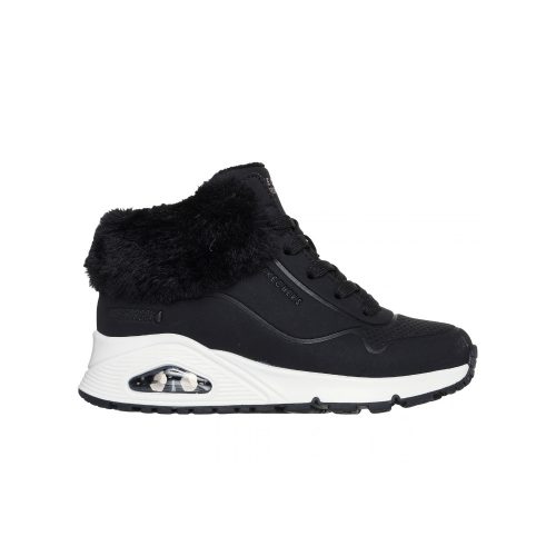 36-os Skechers lány vízálló bokacsizma, Waterproof: UNO Gen1 - Comfurt Kicks, fekete 