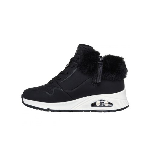 36-os Skechers lány vízálló bokacsizma, Waterproof: UNO Gen1 - Comfurt Kicks, fekete 