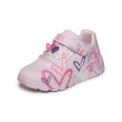 31-es Skechers lány Uno Lite sportcipő, szívecskés, rózsaszín