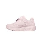 31-es Skechers lány Uno Lite sportcipő, szívecskés, rózsaszín