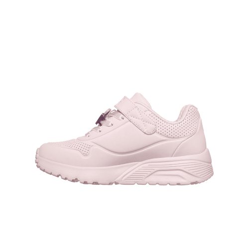 31-es Skechers lány Uno Lite sportcipő, szívecskés, rózsaszín