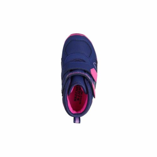 24-es Skechers Kislány villogós vízlepergető bakancs, sötétkék/pink