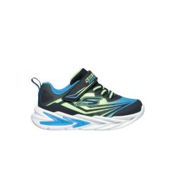   24-es Skechers villogós fiú sportcipő - Skechers Flex-Glow Ultra (kék–zöld)