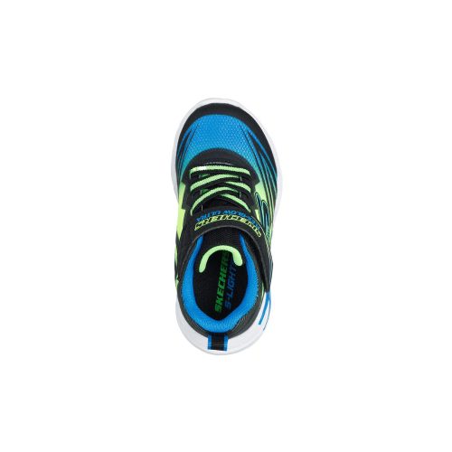 24-es Skechers villogós fiú sportcipő - Skechers Flex-Glow Ultra (kék–zöld)