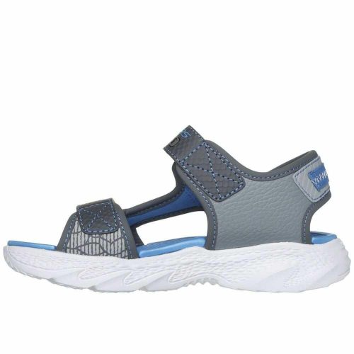 30-as Skechers cápás villogó fiú szandál S-Lights: Creature-Splash - szürke/kék