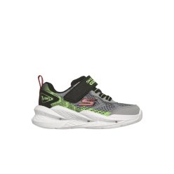  27-es Skechers fiú villogós sportcipő - Meteor-Lights (szürke-zöld)