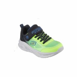   33-as Skechers fiú villogó sportcipő - Meteor-Lights - Krendox, lime zöld/fekete