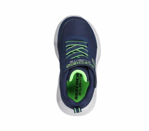 23-as Skechers villogó fiú sportcipő, Meteor Lights- kék