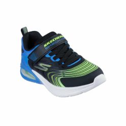   37-es Skechers fiú sportcipő - Microspec Max Advance - Vortivox, fekete/kék/lime 