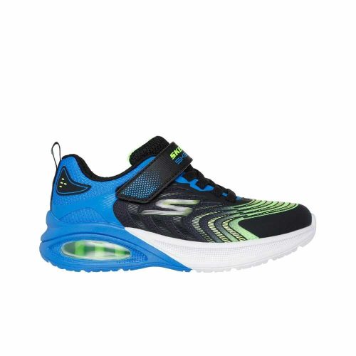 37-es Skechers fiú sportcipő - Microspec Max Advance - Vortivox, fekete/kék/lime 