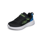 28,5-es Skechers fiú sportcipő- GO RUN 400 V2 - Quanta-Stride, fekete/zöld 