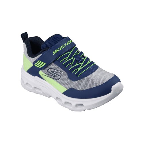 27-es Skechers fiú sportcipő - Glide-Step Drift, kék/lime