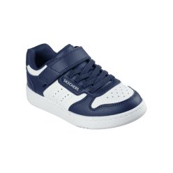   27,5-es Skechers fiú sportcipő -Quick Street, sötétkék/fehér 