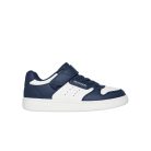 27,5-es Skechers fiú sportcipő -Quick Street, sötétkék/fehér 