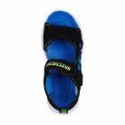 28,5-es Skechers  fiú szandál, Razor Splash - Aqua Buddies - kék/fekete/lime