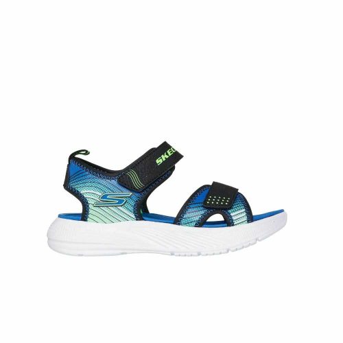 28-as Skechers fiú szandál -Microspec-Splash, kék/zöld