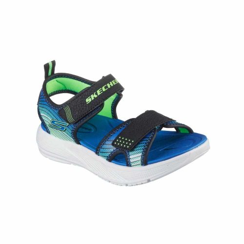 31-es Skechers fiú szandál -Microspec-Splash, kék/zöld