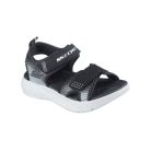 28,5-as Skechers fiú szandál -Microspec-Splash, fekete/szürke 