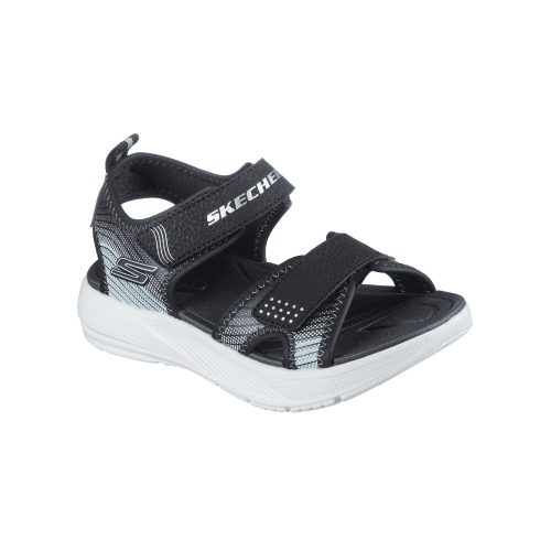 28,5-as Skechers fiú szandál -Microspec-Splash, fekete/szürke 