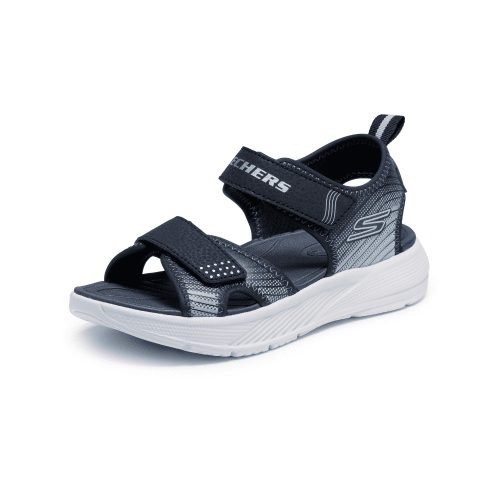 28,5-as Skechers fiú szandál -Microspec-Splash, fekete/szürke 