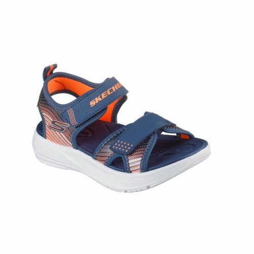 27-es Skechers fiú szandál -Microspec-Splash, sötétkék/narancssárga