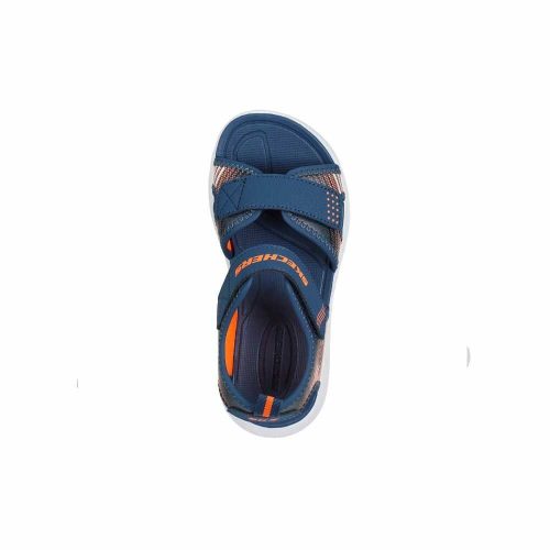 27-es Skechers fiú szandál -Microspec-Splash, sötétkék/narancssárga