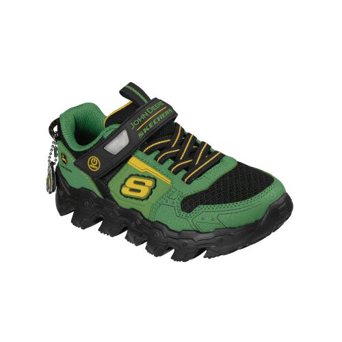 28,5-as Skechers fiú villogós sportcipő- John Deere: Mega-Flex Lite, zöld 