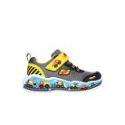 22-es Skechers fiú sportcipő - munkagépes, fekete/sárga