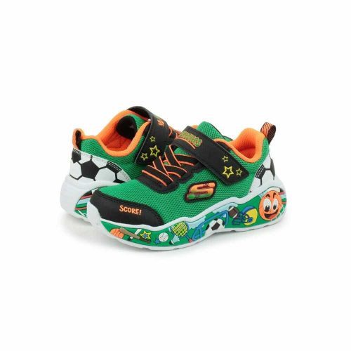 23-as Skechers fiú sportcipő - vidám labdás, zöld 