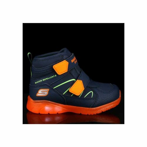 23-as Skechers Fiú villogós vízlepergető bakancs, sötétkék/narancs
