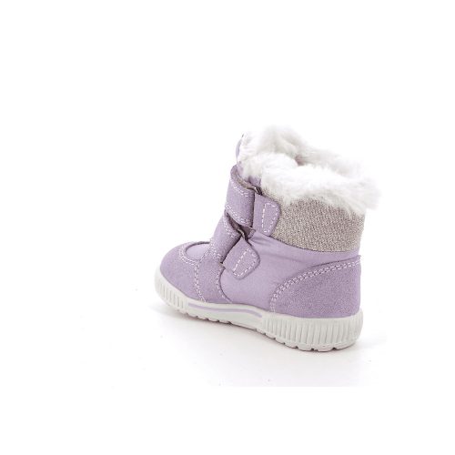 PRIMIGI GORE-TEX vízálló szívecskés bundás bakancs, halvány lila
