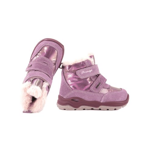 PRIMIGI GORE-TEX vízálló bundás bakancs, fényes lila