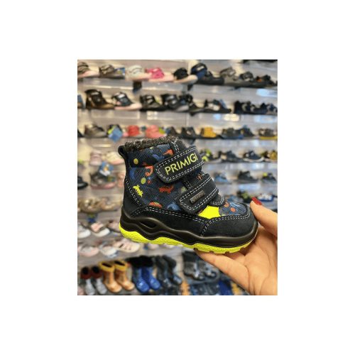 Primigi GORE-TEX vízálló bélelt bakancs, dinós, sötét kék