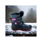 PRIMIGI GORE-TEX vízálló kislány bundás bakancs, farmer kék/pink