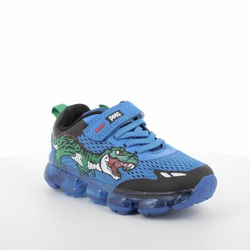 24-es Primigi kisfiú világító Led-es sportcipő, dinós, kék