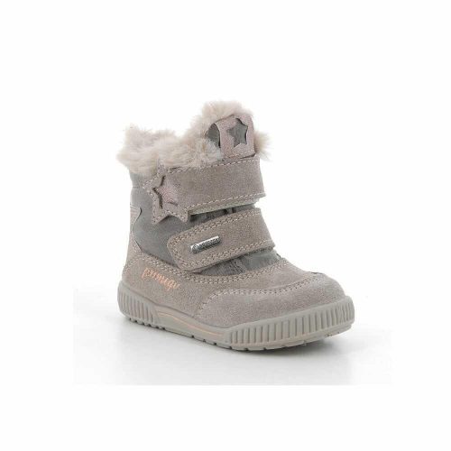 19-es PRIMIGI GORE-TEX vízálló lány bundás bakancs, csillagos, bézs