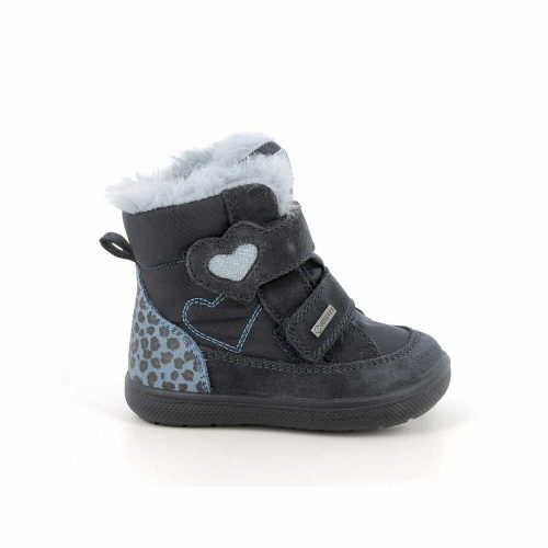 27-es Primigi Gore-tex vízálló lány téli cipő, szívecskés, kék