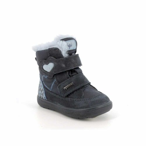 27-es Primigi Gore-tex vízálló lány téli cipő, szívecskés, kék