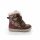 27-es Primigi Gore-tex vízálló lány téli cipő, virágmintás-szívecskés, barna/lila