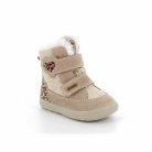 27-es Primigi Gore-tex vízálló lány téli cipő, leopárdmintás-szívecskés, bézs 